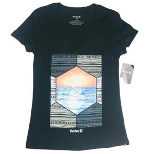 Hurley Black Pineapple Graphic T-shirt